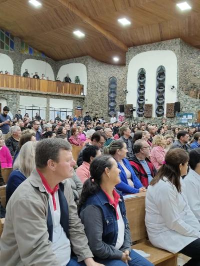 Fé e devoção marcam o 7º dia da Novena em honra a Nossa Senhora Aparecida em Laranjeiras do Sul